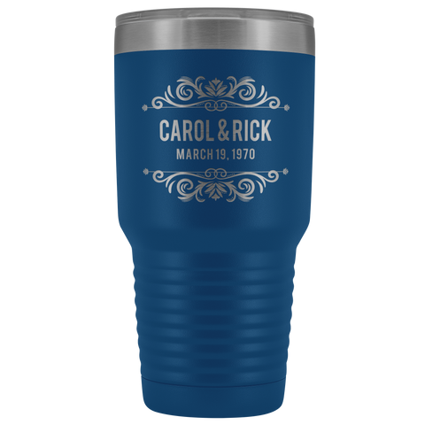 Image of Couples Est Personalized Tumbler 30oz