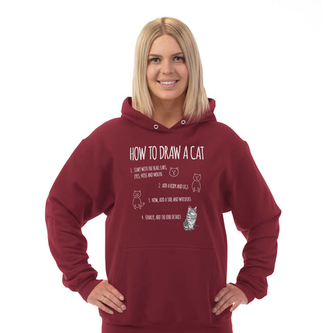 Image of Hoodie How to Draw a Cat