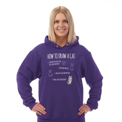 Image of Hoodie How to Draw a Cat