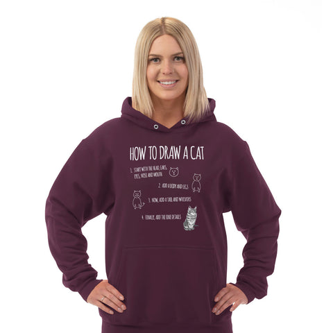 Image of Hoodie How to Draw a Cat