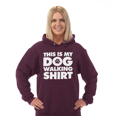 Image of Hoodie Dog Walking Shirt