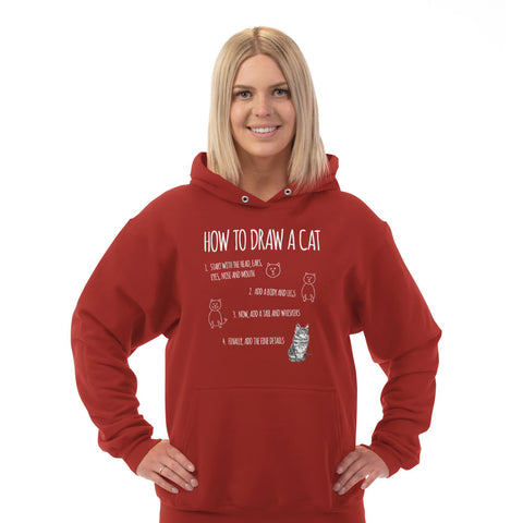 Image of Hoodie How to Draw a Cat