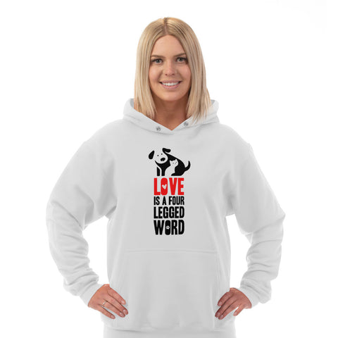 Image of Hoodie Love Is A Four Legged Word
