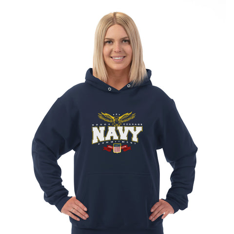 Image of Hoodie Honor Courage Navy