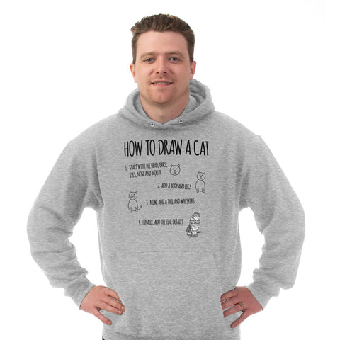 Image of Hoodie How to Draw a Cat
