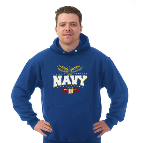 Image of Hoodie Honor Courage Navy