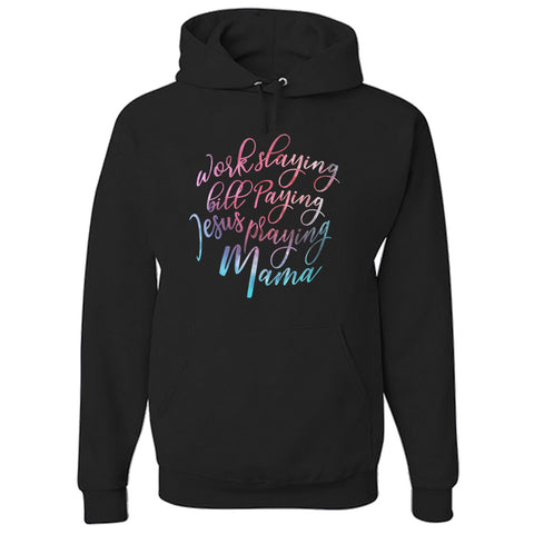 Image of Jesus Praying Mama Hoodie
