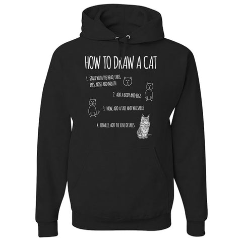 Image of Hoodie How to Draw a Cat