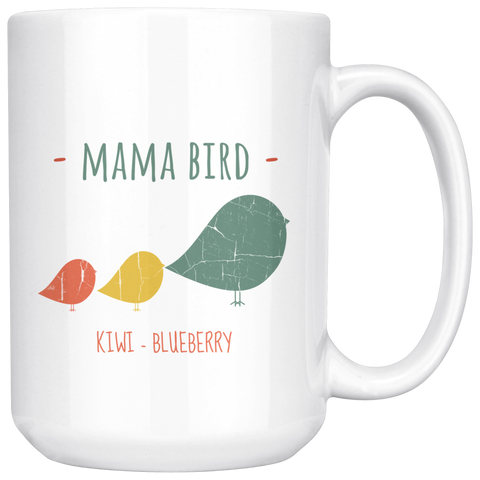 Image of Mama Bird Kiwi Blueberry 15oz Mug