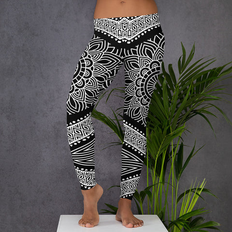 Image of Black N White Mandala Leggings