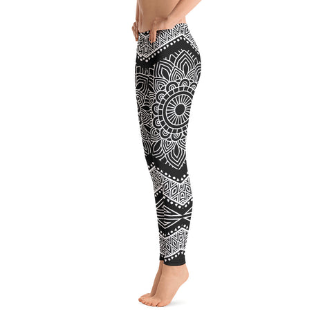 Image of Black N White Mandala Leggings