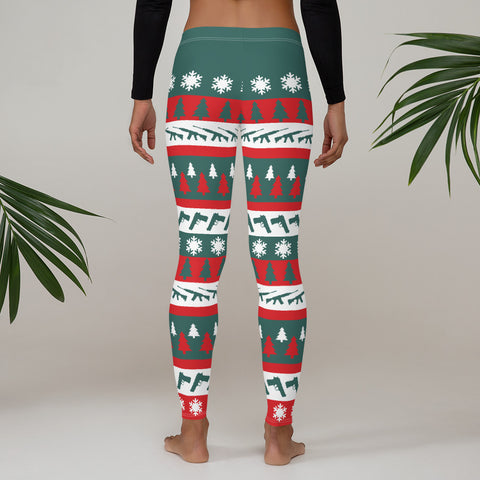 Image of Christmas and Guns Leggings