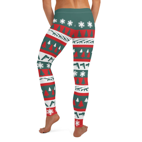 Image of Christmas and Guns Leggings