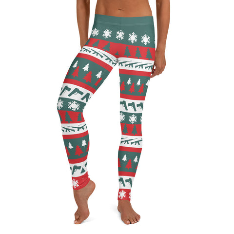 Image of Christmas and Guns Leggings