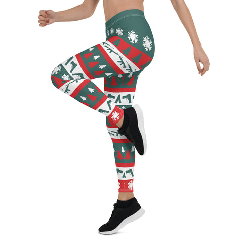 Image of Christmas and Guns Leggings