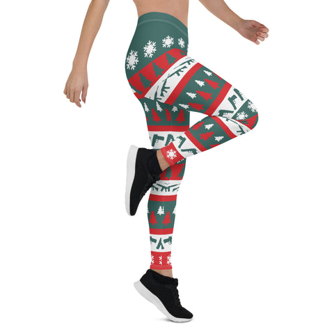 Image of Christmas and Guns Leggings