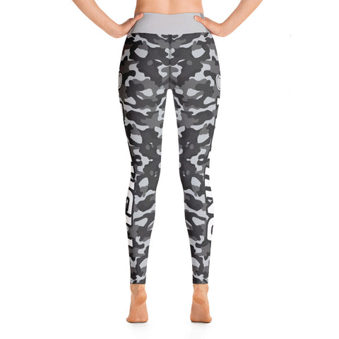 Image of Love Fishing Silver Camo Yoga Leggings