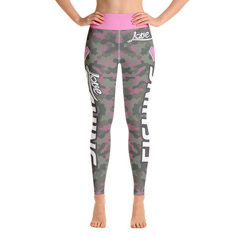 Image of Love Fishing Pink Camo Yoga Leggings