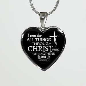 Christ Heart Pendant Necklace