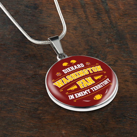 Image of Diehard Washington Fan Sports Pendant Necklace