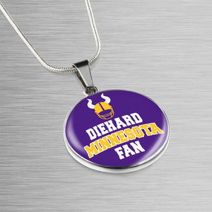 Diehard Minnesota Fan Pendant Necklace