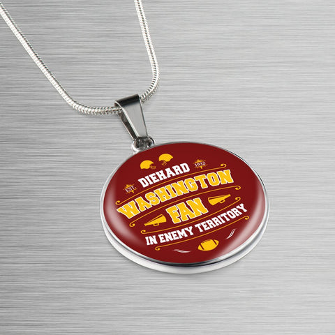 Image of Diehard Washington Fan Sports Pendant Necklace