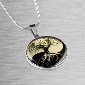 Yinyang Life Tree Pendant Necklace