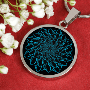 Mandala Turquoise Pendant Necklace