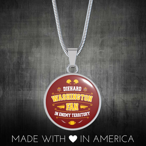 Image of Diehard Washington Fan Sports Pendant Necklace