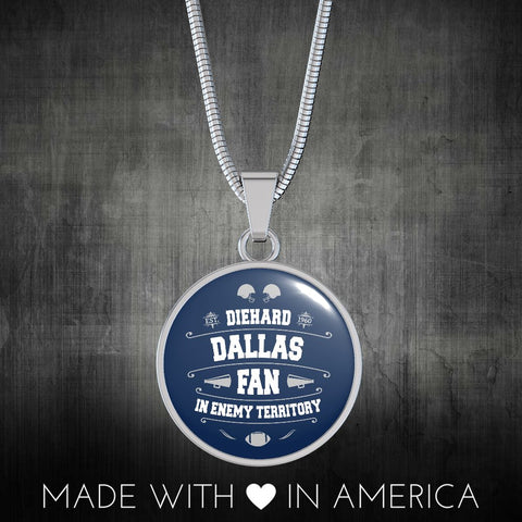 Image of Diehard Dallas Fan Sports Pendant Necklace