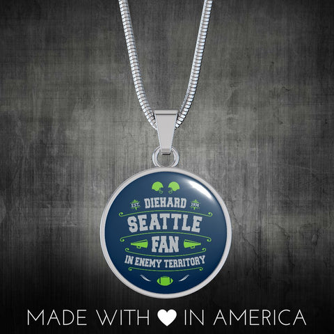 Image of Diehard Seattle Fan Sports Pendant Necklace
