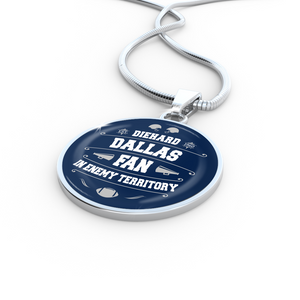 Diehard Dallas Fan Sports Pendant Necklace