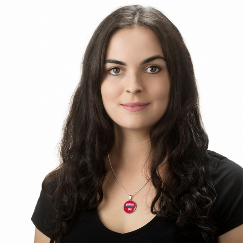 Image of Diehard New England Fan Sports Pendant Necklace Navy