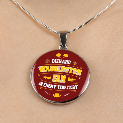 Image of Diehard Washington Fan Sports Pendant Necklace