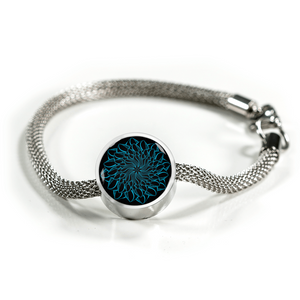 Mandala Turquoise Charm Bracelet