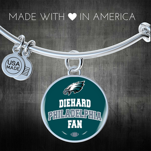 Diehard Philadelphia  Fan Sports Bangle Bracelet