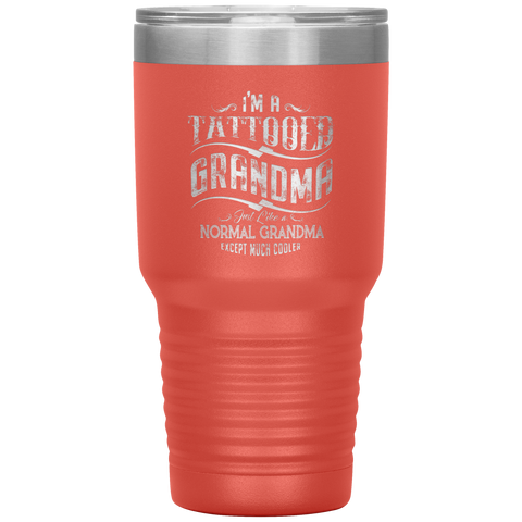 Image of Tattooed Grandma Polar Camel 30oz Stainless Steel Tumbler