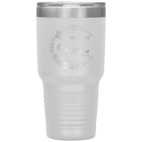 Image of Love My Grandkids To The Moon Sugar Skull Tumbler