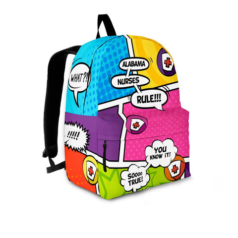 Image of Comic Alabama Nurse Backpack