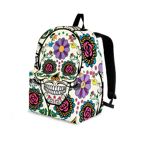 Image of Violet Sugar Skull Backpack