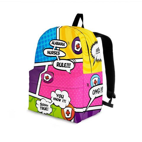 Image of Comic Alabama Nurse Backpack