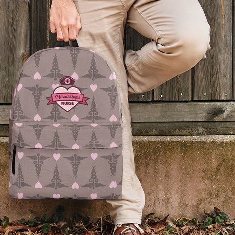 Image of Mississippi Nurse Backpack Rosy Brown