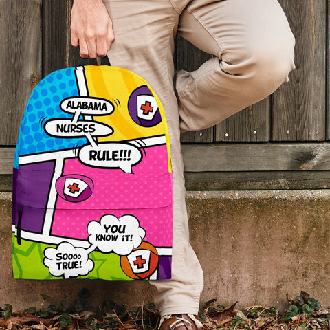 Image of Comic Alabama Nurse Backpack