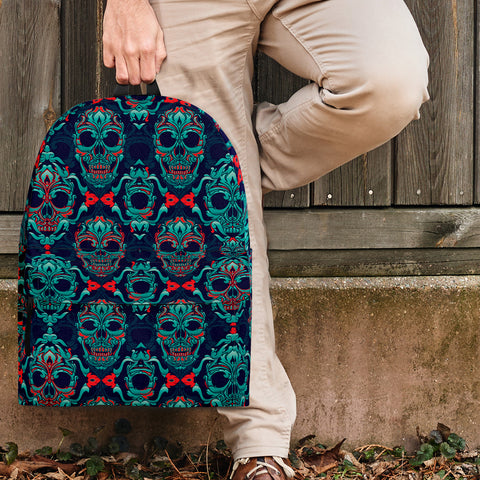 Image of Ornamental Sugar Skull Backpack