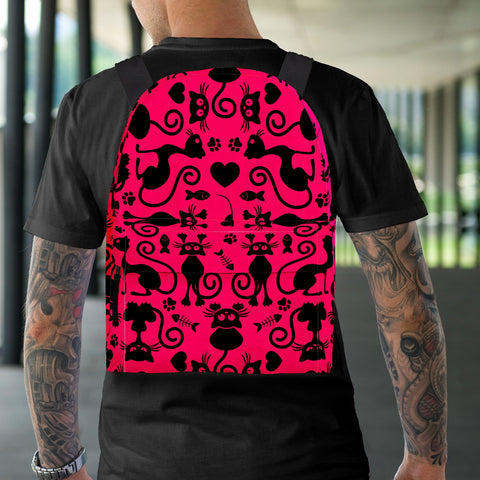 Image of Cats Backpack Pink