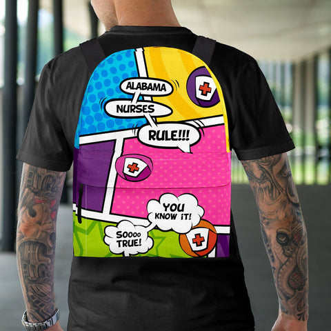 Image of Comic Alabama Nurse Backpack
