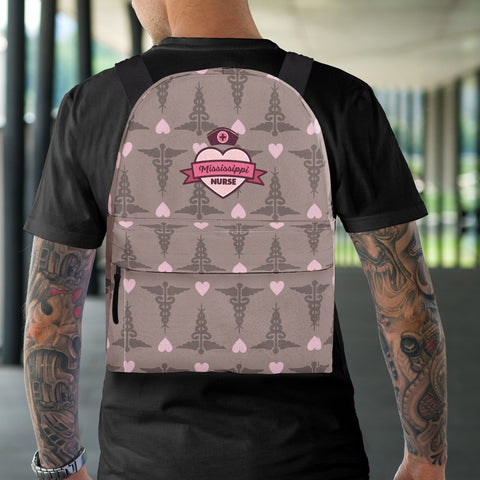 Image of Mississippi Nurse Backpack Rosy Brown