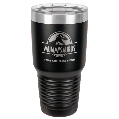 Image of Mummysaurus Personalized Stainless Steel Tumbler