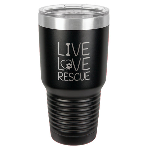 Image of Live Love Rescue Stainless Steel Tumbler