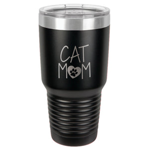 Cat Mom Stainless Steel Tumbler